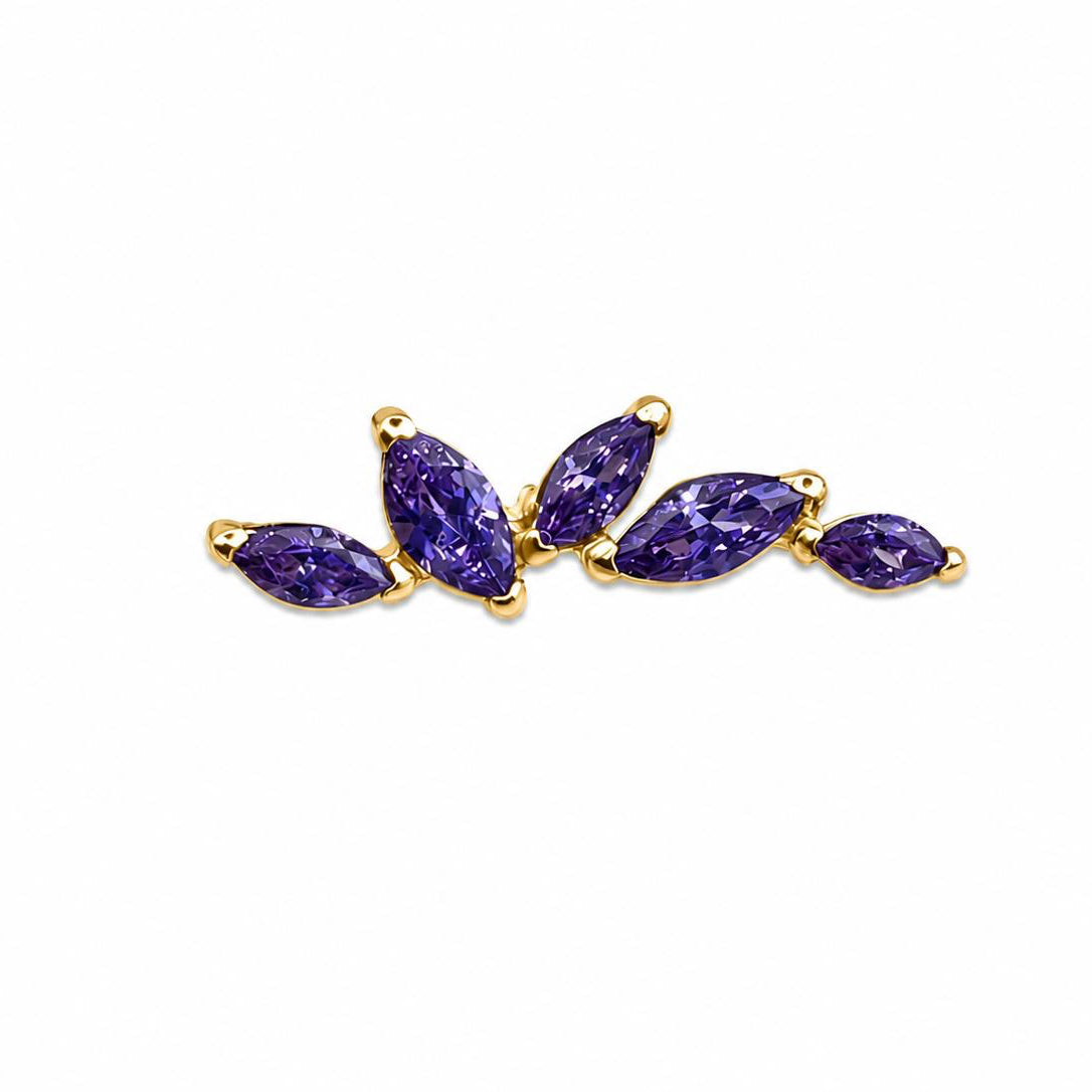 Topo de rosca com pedra amethyst