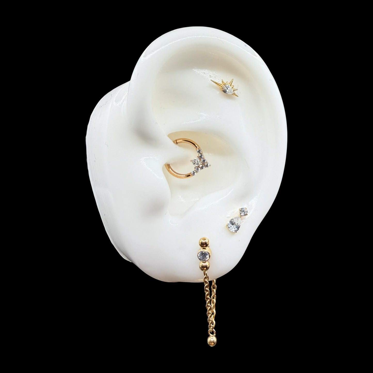 Argola Tiara Rose Gold