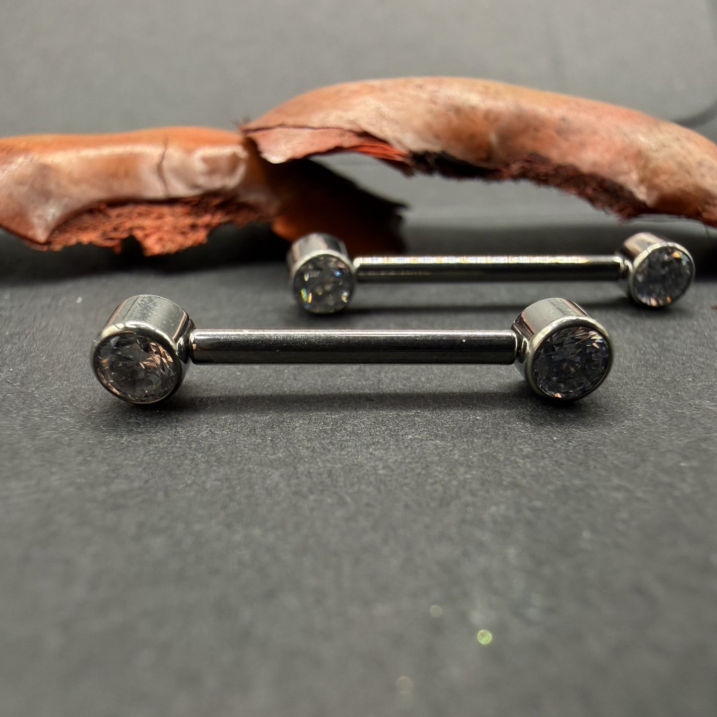 Nipple Barbel com Zircónias 14G