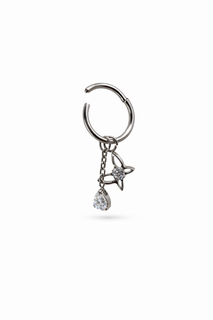 Argola Clicker Butterfly Drop