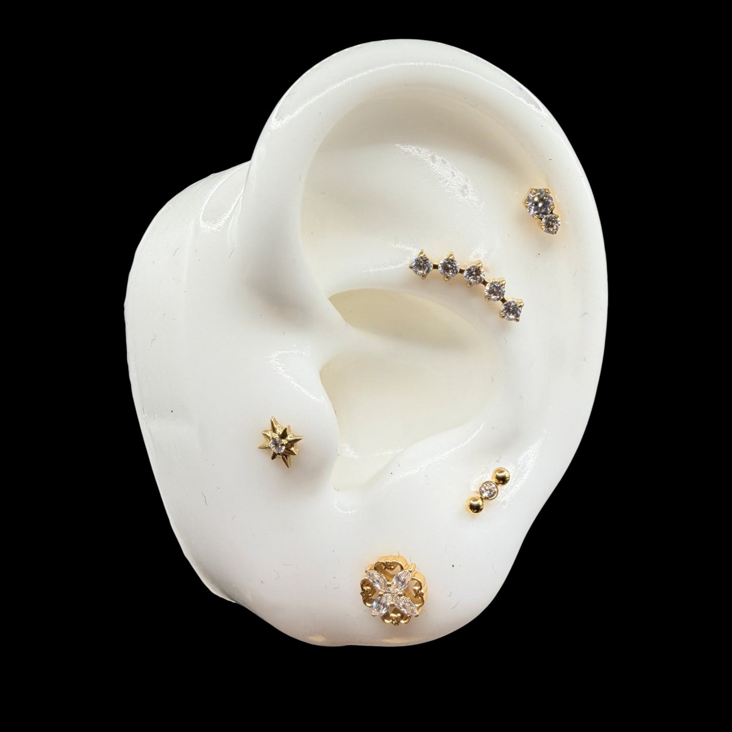 Cluster cinco zircónias