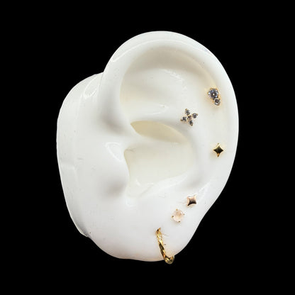 Prong Set Quartz Rosa 3mm