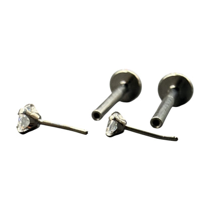 Labret Zircônia Prong Set