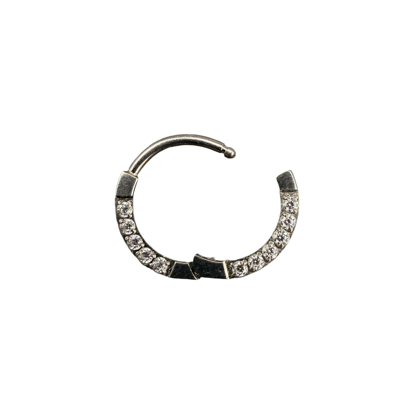 Argola Clicker com Zircônias