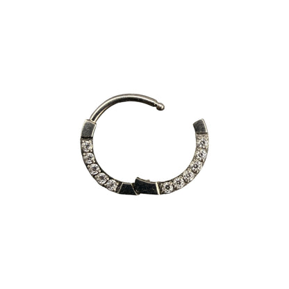 Argola Clicker com Zircônias