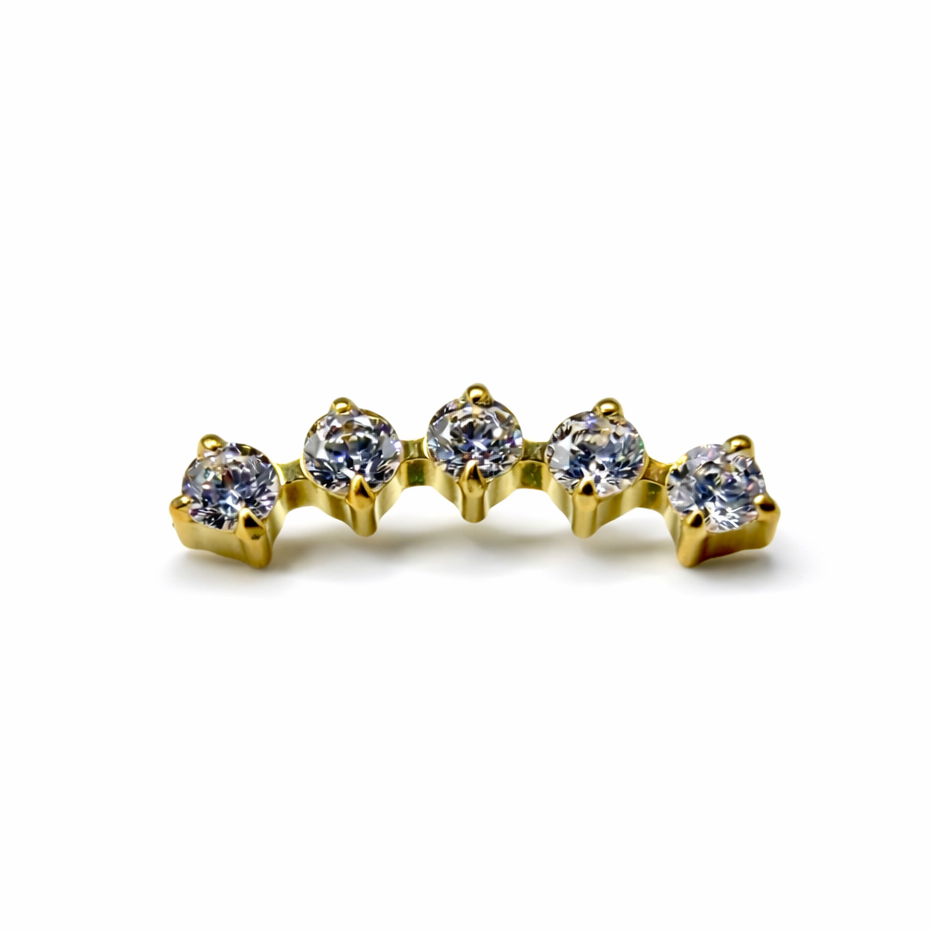 Topo cluster PVD Gold de rosc interna 