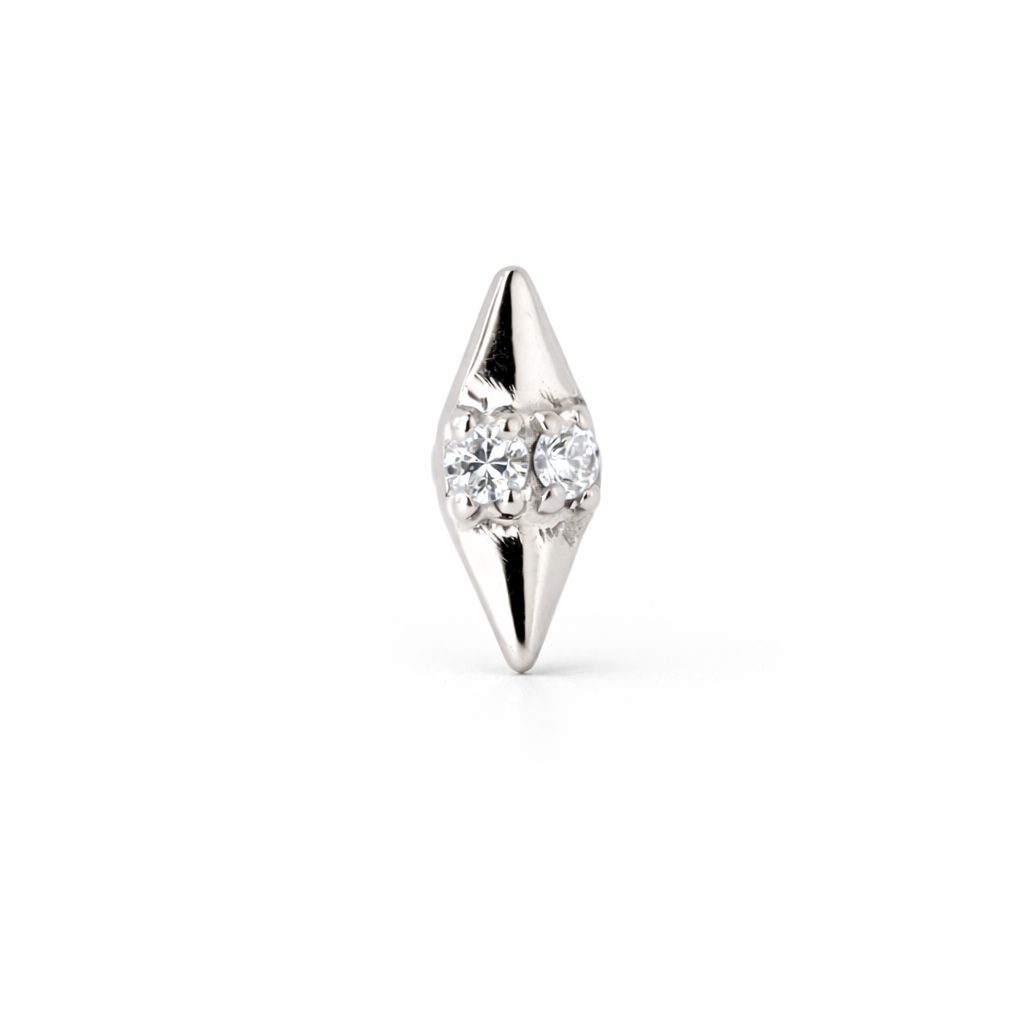 Topo diamante em push pin 