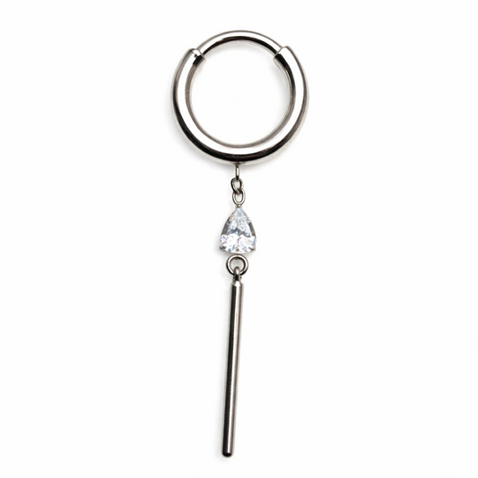 Argola com pendente 