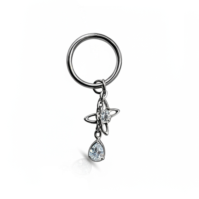 Argola segment com pendentes 