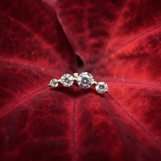 Topo em arco de zirconias puro 14k