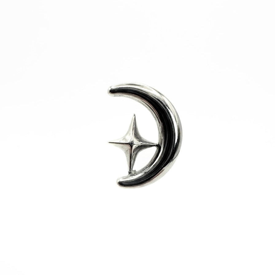 Topo lua com estrela de encaixe push pin 