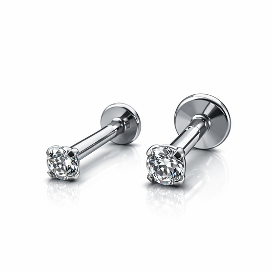 Tipo zircónia com garra push pin 