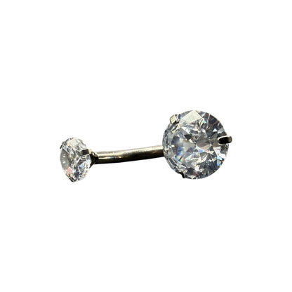Navel dupla zirconia 
