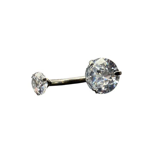 Navel dupla zirconia 