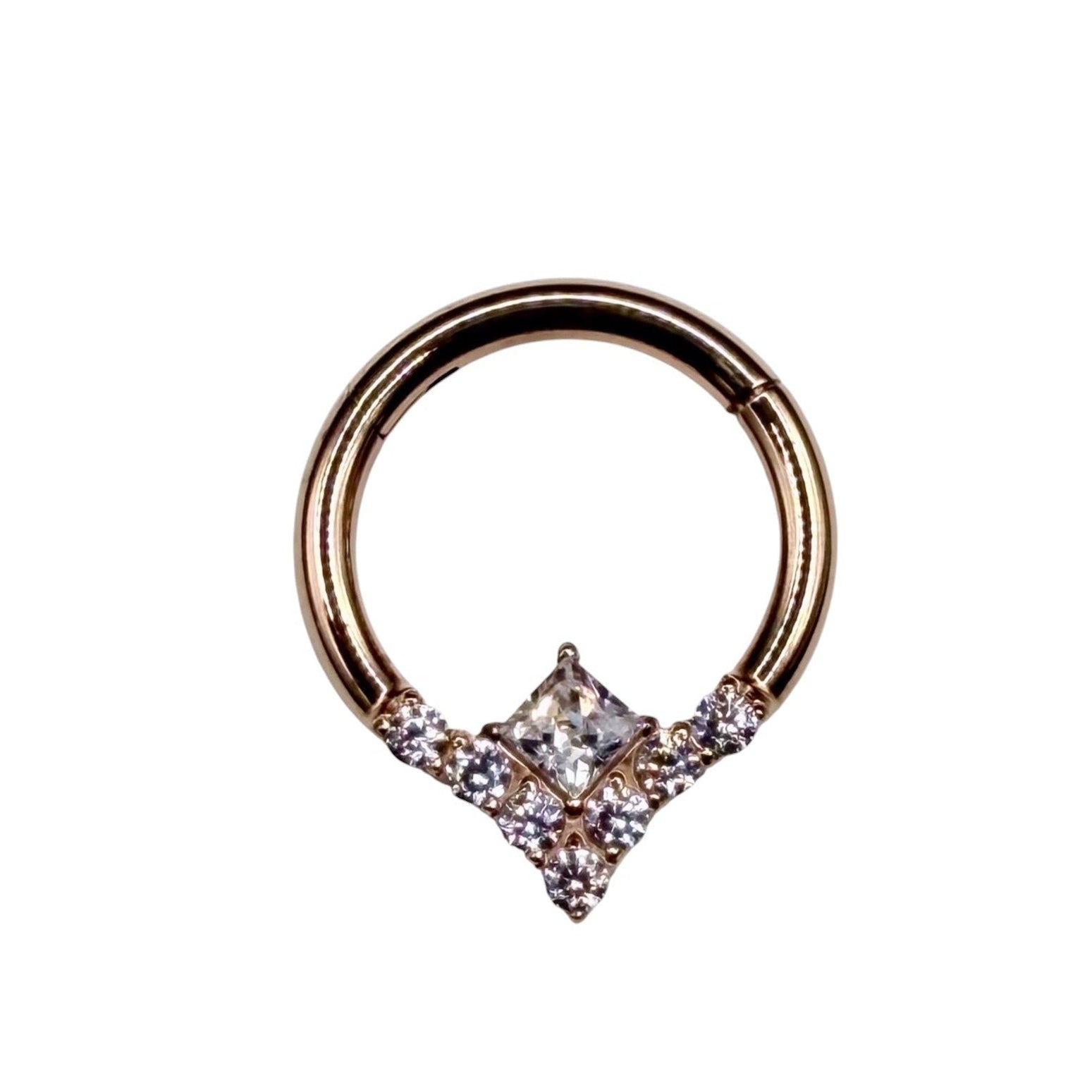 argola segment em pvd rose gold 