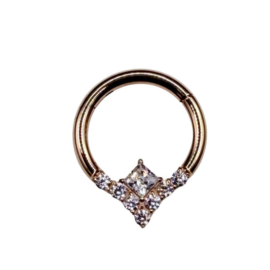 argola segment em pvd rose gold 