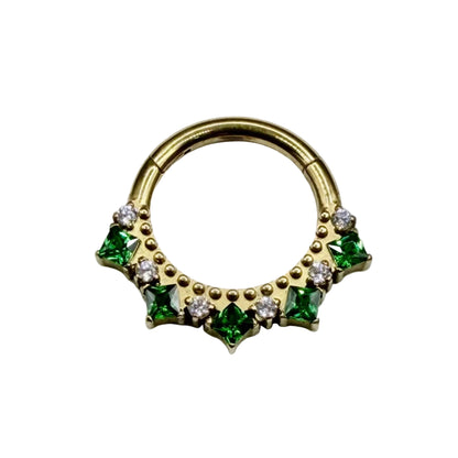 Argola clicker verde 