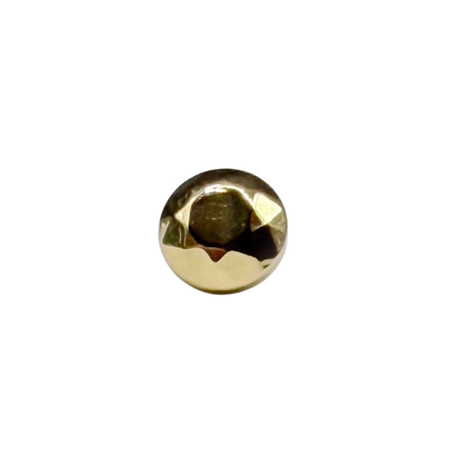 meia bola em titanio gold  rosca interna com multi faces 